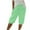 Mint Green, variant on CFLVAEK Knee Length Shorts for Women Plus Size Drawstring High Waist Short Pants with Pockets Loose Solid Color Roll Up Shorts Summer Lounge Shorts Mint Green XL