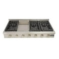 thumbnail image 4 of Kucht Professional 48" Modern Stainless Steel Propane Gas Range Top in Silver, 4 of 5