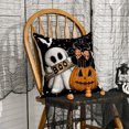 thumbnail image 5 of Sm:)e Boo Ghost Pumpkin Lantern Bat Cat Halloween Pillow Covers 18x18 Inch Set of 2, Cushion Covers for Sofa Home Decor, 5 of 6