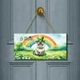 thumbnail image 2 of Happy St. Patrick’s Day Ragdoll with Green Hat Shamrocks Rainbow Landscape Wood Sign Cat Lover Kitten Owner Gifts Idea Hanging Wall Home Decor - 03007, 2 of 5