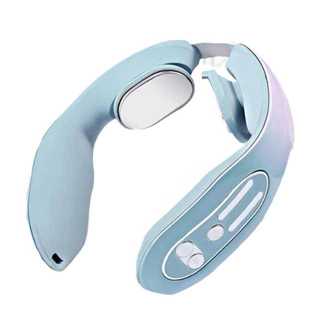 Masajeador de cuello Masaje de cuello eléctrico Herramienta para aliviar el dolor Cuidado de la salud Relajación Vértebra cervical Fisioterapia oso de fresa Juguete