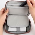 thumbnail image 1 of Qaailabf Portable Electronic Accessory Organizer - Travel Cable Storage Box, Waterproof Nylon, 7.5x4.7x1.4in, for Chargers, Cables, USB, Power Banks - Multiple Colors Available, 1 of 7