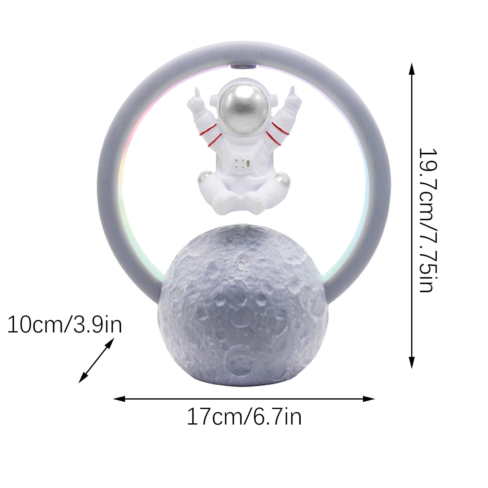 Magnetic Levitation Bluetooth Speaker, 10W, White