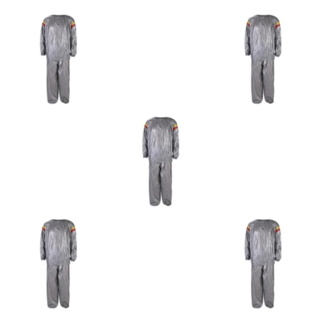 Guardoinrt Quick Sweat Fitness Sauna Suit for Effective Exercise M Silver S to 3XL 5Set