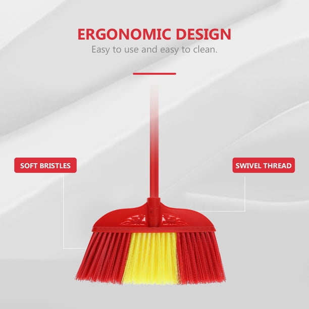Vaguelly Replacement Broom Heads - 2 Pack Plastic Sweeper Heads For Floor Cleaning