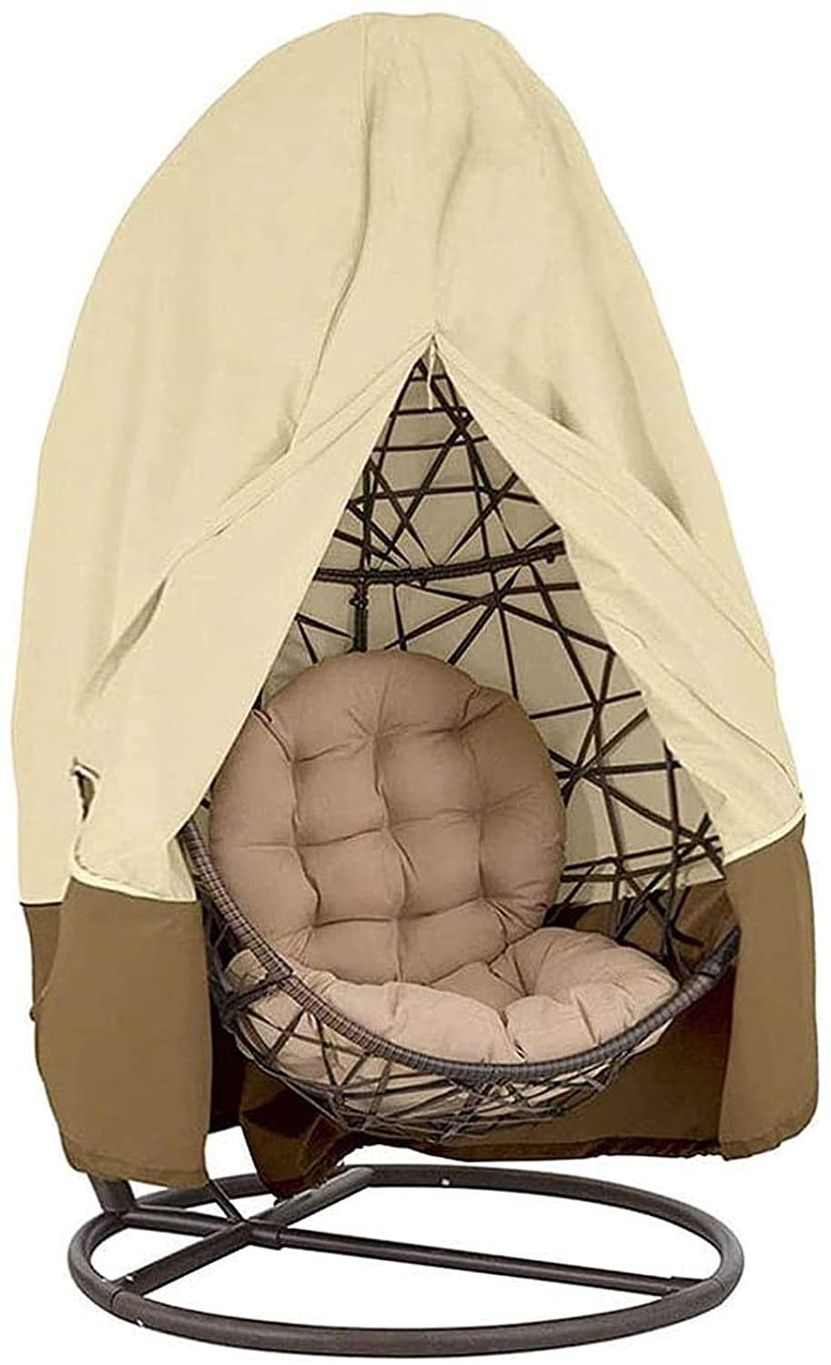 Rattan Swing Cover, 210D Oxford Fabric Waterproof Anti-Dust/UV Patio