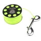 thumbnail image 4 of Carrete de Carrete de Dedo de Nailon para Buceo - 101,7 Pies 0,08 "8 Hebras Línea Trenzada Broche de Clip de Doble Extremo de Acero Inoxidabl - verde fluorescente Fluorescente Verde 30mm Sunnimix Carrete de buceo, 4 of 7
