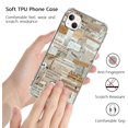 thumbnail image 2 of Newspaper Collage Case Compatible with iPhone 14,Unique Art Design TPU Bumper Cover Case, 2 of 6