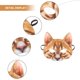 thumbnail image 5 of 1 máscara de gato de medio ojo para cosplay, divertida máscara de gato para disfraz, mascarada, carnaval, Halloween, banquete (estilo gato naranja)., 5 of 6
