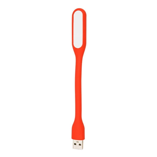 Lámpara USB LED Mini portátil portátil Libro Escritorio de lectura Iluminación nocturna Naranja