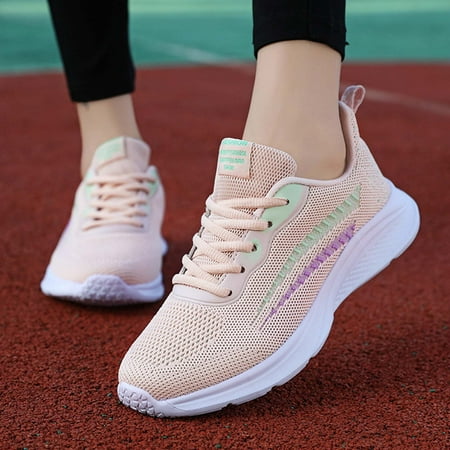 

MIASHUI Womens Shoes Large Size Casual Shoes Versatile Casual Front Lace Up Mesh Breathable Sport Shoes Autumn Winter Casual Shoes for Women