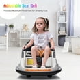 thumbnail image 7 of Electric Ride On Toddler Bumper Car, 12V Kids Bumper Car, Realistic 360° Spin, Parental Remote Control, Led Lights, Indoor & Outdoor Fun for 18+ Months Kids, 7 of 7