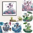 thumbnail image 3 of 5D DIY Parcial Especial en Forma Taladro Diamante Pintura Elegante Dama Kit 30x30cm, 3 of 6
