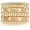 Style-5, variant on Gold Bangles Bracelet for Women Chunky Curved Stacking Plated Bead Ball Stretchable Bracelets