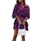thumbnail image 1 of Women's Loose Mini Dresses Summer Deep V-Neck Floral Printed Dress for Office Work Outfit, 1 of 5