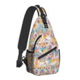 thumbnail image 5 of Crossbody Bag - Club 99 - (Turquoise/Orange/Cream) - Unisex - All Ages - The Merch by SIMA Visual Arts, 5 of 8