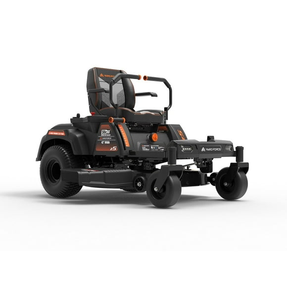Yard Force 42 inch Cordless Zero Turn Riding Lawn Mower, 4 acres per charge, 56v 100Ah LFP premium battery, LED lights, 5inch LCD intelligent operator screen