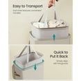 thumbnail image 5 of SONGMICS Laundry Basket, 26.4 Gal. Laundry Hamper, Easy Assembly, with Lid and Handles, Removable Liner, 16.5 x 12.6 x 29.5 Inches, Cappuccino Beige, 5 of 5