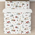 thumbnail image 4 of Sweet Jojo Designs Construction Truck Red Blue and Grey 3 Piece Twin Size Sheet Set, 4 of 4