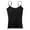 Black, variant on Womens Camisoles Tops with Built in Padded Bra Basic Breathable Tank Top