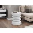 thumbnail image 2 of Monarch Specialties - Table D'Appoint, 25"H, Intérieur Ou Extérieur, Table D'Appoint, Bout, Chambre À Coucher, Salon, Table De Nuit, Rond, Blanc, Contemporain, Moderne, 2 of 4
