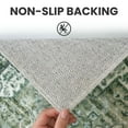 thumbnail image 5 of Suelur Runner Rugs 2.6x10 Green Runner for Hallways Non-Slip Washable Kitchen Runner with Rubber Backing Soft Printed Distressed Medallion Floor Carpet Runner for Laundry Bedroom Entryway, 5 of 8