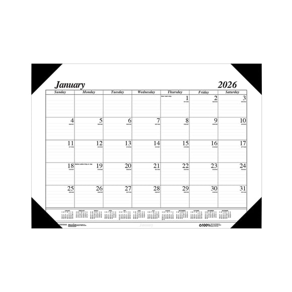 Calendario de escritorio House of Doolittle 56 x 43 cm 2026
