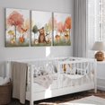 thumbnail image 3 of Hieng Baby Boy Nursery Wall Decor,Forest Animal Fox Bear Wall Hieng Set of 3 Boy Adventure Toddler Room Nursery Decor,Watercolor Mountain Forest Nature Woodland Painting Pictures for Bedroom, 3 of 6