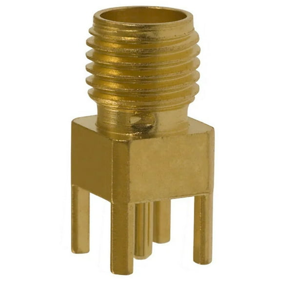 221789-1 Connector SMA Jack Female Socket 50Ohm Through Hole Solder