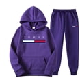 thumbnail image 4 of Conjunto deportivo de 2 piezas para hombre, sudadera con capucha y pantalón con cordón, ropa deportiva con capucha para hombre, ropa deportiva de otoño para hombre y mujer, 4 of 5