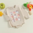 Newborn Halloween Outfit Baby Boy Girl Ghost Sweatshirt Romper Spooky