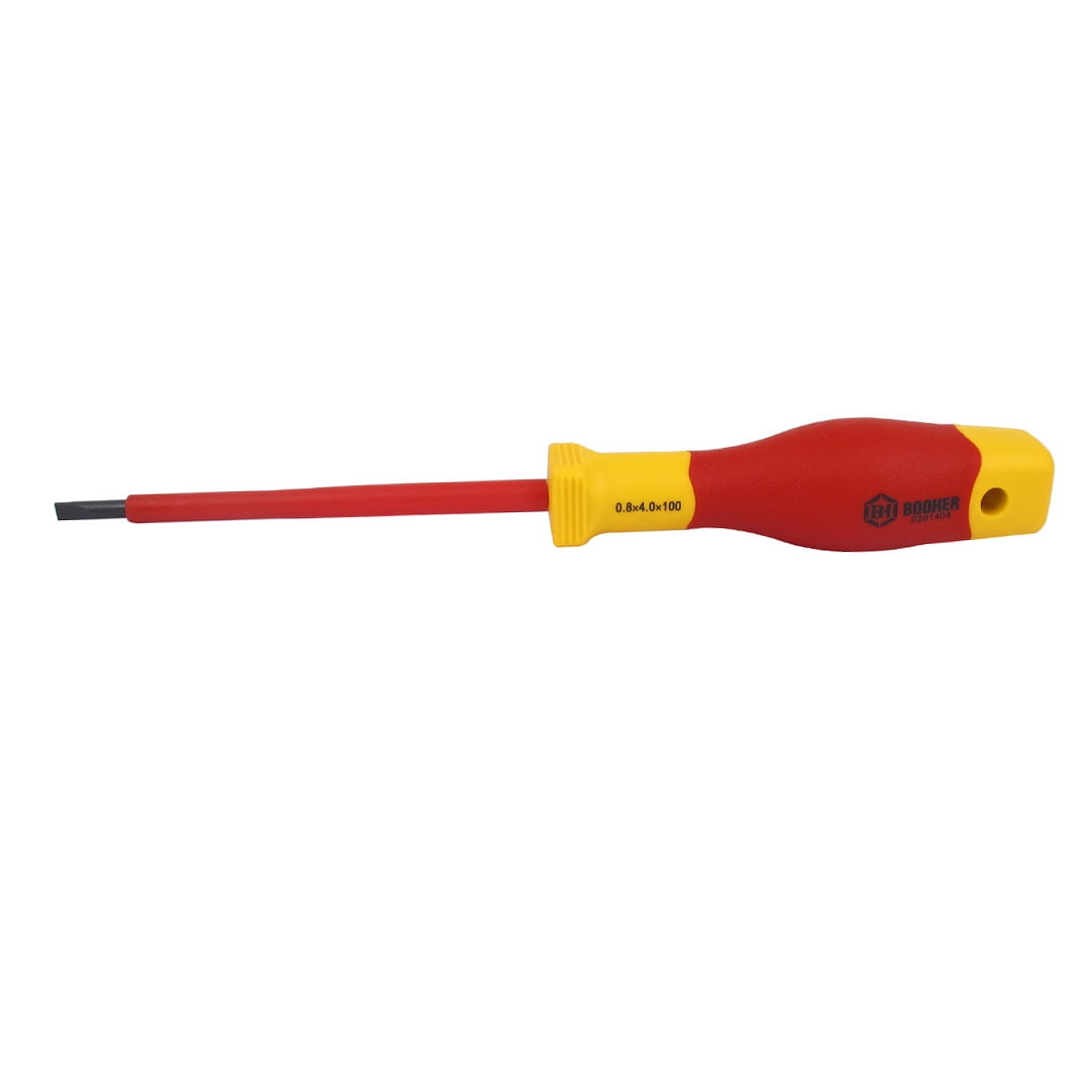0.8*4*100mm 1000V VDE Insulated Slotted Screwdriver with PP+TPR Handle