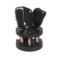 thumbnail image 1 of Soidarity 5 unids/set cepillo para el pelo conjunto de peine cepillo de peinado de masaje Kit de peine herramienta de peluquería para barbería Cuidado del cabello rosado, 1 of 6