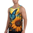 thumbnail image 2 of Salouo Colorful Cloud Butterfly Sunflower for Men's Tank Tops,Sleeveless Muscle Shirts for Men Quick Dry Workout Tank Top Gym Muscle Tee Fitness Bodybuilding Sleeveless T Shirt-4X-Large, 2 of 7
