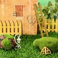 thumbnail image 6 of Gift Wood Ornament Doll House Miniature Fairy Elf Door Dollhouse Garden Micro Landscape Wooden Craft TYPE 4, 6 of 8