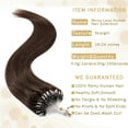 thumbnail image 3 of SEGO 100% Real Remy Human Hair Extensions Thick Micro Loop with Invisible Band Hair Micro Ring Beads Hair Black/Blonde Cleanrance, 3 of 7