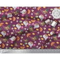 thumbnail image 1 of Soimoi Poly Georgette Fabric Wine Glass,Bottle & Cups Print Sewing Fabric Yard 42 Inch Wide, 1 of 1