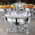 thumbnail image 1 of Juego de platos GGIU de 5 litros para buffet con tapa de acero inoxidable, 1 of 6