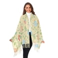 thumbnail image 3 of FORMRS Womens Scarf Winter Soft Long Big Warm Shawls Wrap Tassel Scarves, Colorful Flower, 3 of 9