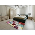 thumbnail image 5 of Ahgly Company Machine Washable Indoor Rectangle Contemporary Chestnut Brown Area Rugs, 7' x 9', 5 of 7