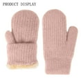 thumbnail image 2 of Winter Warmth Soft Mittens For Outdoor Activities Lined Thermal Comfort Hand For Home Casual Wear, 2 of 8