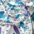 thumbnail image 5 of Ambesonne Octopus Valance Pack of 2, Polygonal Animal Design, 54"X18", Blue Purple White, 5 of 5
