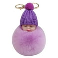 thumbnail image 4 of 5 llaveros de peluche para niñas, divertidos y creativos, para bolso o coche (blanco, rosa, verde, morado y gris oscuro)., 4 of 6