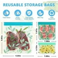 thumbnail image 3 of 10 Pack Dishwasher Safe Reusable PEVA Food Storage Bags, Leak proof Reusable Freezer Bags for Food Storage Home Organization Traval & Make-up BPA FREE for Food Storage Home BPA FREE for Salad Fruit, 3 of 4