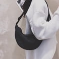 thumbnail image 4 of Bolsos cruzados, bolsos de nailon con bandolera de moda, bolsos con forma de media luna y bolsos tipo bolsita (negro, verde, blanco, naranja), 4 of 5
