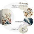 thumbnail image 5 of Small Stall Shower Curtain 48x72 Inch Narrow Half Size Retro Spring Floral Bath Curtains Bathroom Decor Pastoral Summer Botanical Waterproof Fabric Shower Curtain Set with Hooks 48 Inch, 5 of 6