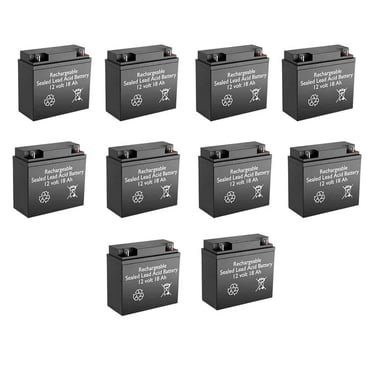 BatteryGuy Best Technologies BA58 replacement 12V 18Ah SLA battery - BatteryGuy brand equivalent (rechargeable - Qty of 10)