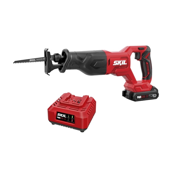 Sierra recíproca SKIL PWRCORE de 20 V sin escobillas con batería de 2 Ah