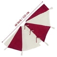 thumbnail image 2 of Jupe Tricotée à Franges Rouges et Blanches pour Événements et Fêtes, 2 of 6
