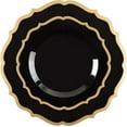 thumbnail image 4 of PLASTICPRO Elegant Plastic Dinner Plates Black & Gold Contemporary Plastic Silverware, 32 Pack, 4 of 7